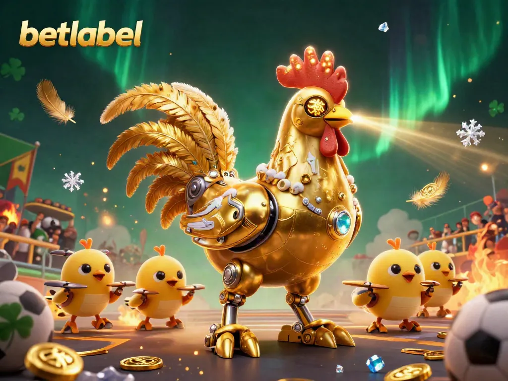 Engage with betlabel for sports betting action among dynamic 3D characters and gold coins.